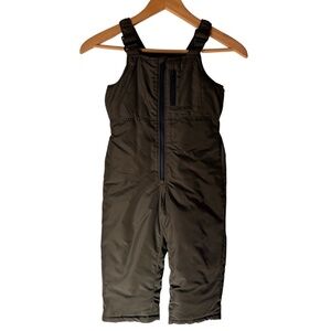 Old Navy Unisex Water-Resistant Snow-Bib Overalls, green, 3T